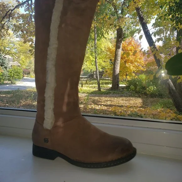 BORN Burnished Calf Knee-high Boots - Picture 3 of 16